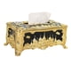 thumbnail image 2 of Magnífico Dispensador De Caja De Almacenamiento Con Soporte Para Cajas De Pa?uelos Para La Decoración De La Habitación Del Automóvil, Oro Negro, 2 of 5
