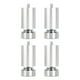 thumbnail image 2 of 4x M10 Rosca Patas Para Armazón De Cama Profesional Para Armarios Cocina Mesa De Comedor Argent 10cm, 2 of 4