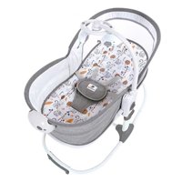 Mastela - Cuna Moisés Y Columpio Con Vibración 2 En 1 Lubabycas Gris