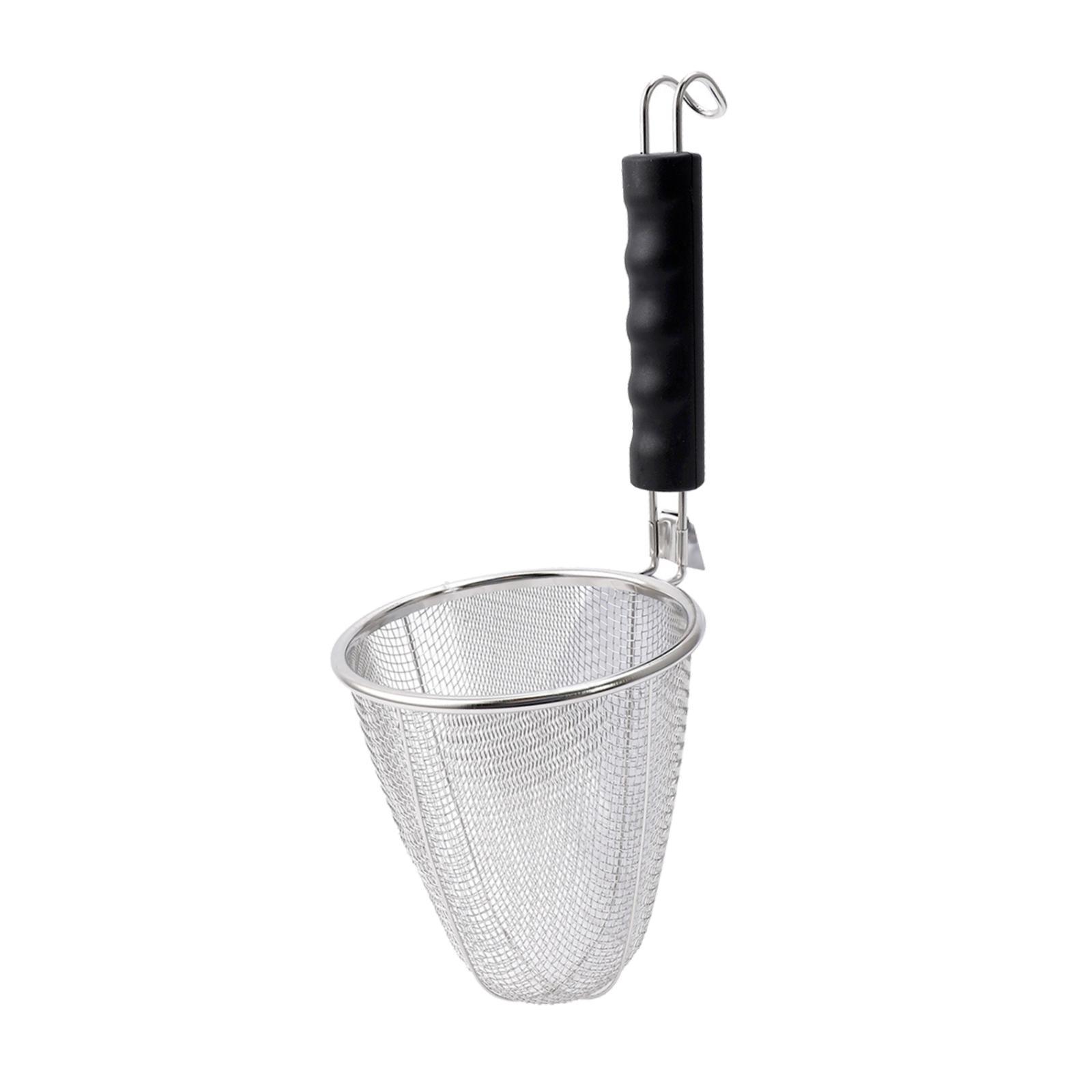 Bothyi - Cesta Coladora De Pasta De Acero Inoxidable Resistente Para Colar Fideos Y Albóndigas Cono Triangular