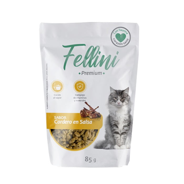 Fellini Cordero En Salsa 85 Gr Vcto 10/05/2026