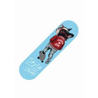 Genérico - Tabla Skate Madera Perro 7 Láminas 32'', Negro
