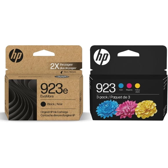 Cartuchos de tinta HP Original 923e evoMore negro/923 Tricolor
