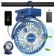 thumbnail image 1 of Ventilador con clip FRIZCOL, recargable durante 65 horas, con luces LED de 12000 mAh, 1 of 7