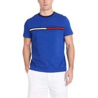 Camiseta Tommy Hilfiger Para Hombre, Manga Corta, Cuello Redondo, Logotipo