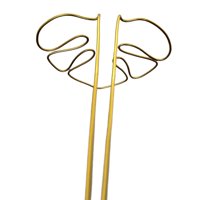 Ioensy - Estaca De Soporte Para Plantas, Reutilizable, Con Forma De Monstera, Para Balcón, Granja, Interior Y Exterior, Color Dorado