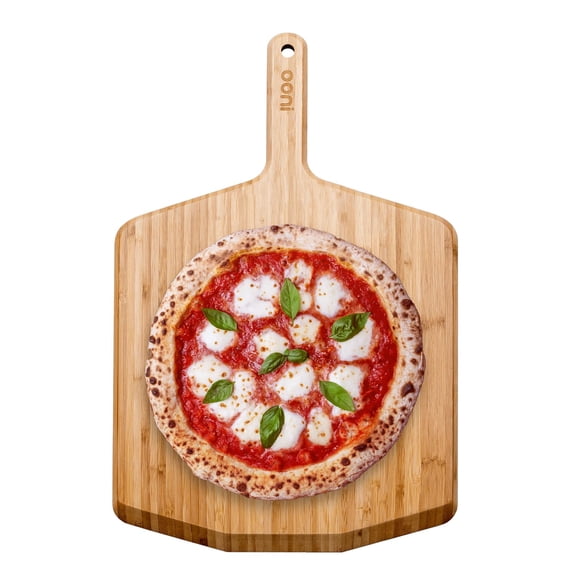 Pala de pizza Ooni 36 cm de bambú – Espátula y tabla para servir
