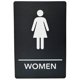thumbnail image 3 of Señal ADA Johnson Plastics Plus 15 cm x 23 cm (2 unidades) para mujeres, 3 of 6