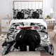 thumbnail image 5 of Skibidi toilet game logo bedding set duvet cover set3 piece for kids and adul modern print-, 5 of 5