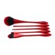 thumbnail image 2 of 5 Piezas De Pinceles De Mezcla De Cosméticos De Maquillaje Suaves Y Esponjosos Herramientas Rojo, 2 of 5