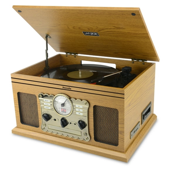 Tornamesa Retro 7 En 1 Jazzola Cd Y Cassette