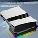thumbnail image 2 of Soporte Horizontal para Consolas PS5 Pro Digital/Optical Drive con 14 Modos de Iluminación RGB, 4 Puertos USB Base de Almacenamiento-Negro, 2 of 6