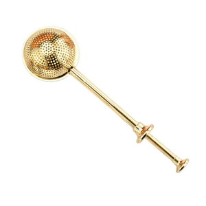 Genérico - Infusor De Té Ceremonia De Té Servicio De Té Ligero Con Mango Largo Filtrado De Té Dorado