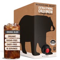 Café Frío Wandering Bear Straight Black 96 Fl.Oz