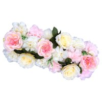 Bothyi - Faux Roses Flor Artificial Telón De Fondo Decoración De Ramo De Oficina En Casa