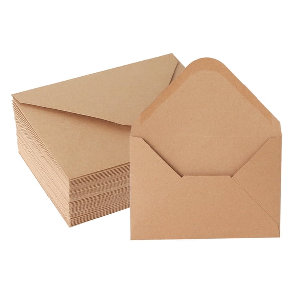 Sobres Janvale 10 × 15 cm 50 unidades marrón kraft con solapa en V