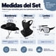 thumbnail image 2 of Set Outdoor 3 Piezas Sombrero Máscara y Lentes Deportivos Negro, 2 of 6