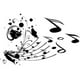 thumbnail image 1 of Decomural Music Notes Floral Flowers WS-15514, 1 of 2