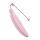 thumbnail image 3 of Marcapáginas De Metal Con Plumas, Marcapáginas Con Gancho Y Cuentas Para Niños, Amantes De Los Libros, Color Rosa, 3 of 3
