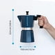 thumbnail image 5 of Cafetera para café espresso GROSCHE Milano Moka, 9 tazas, azul, 5 of 9