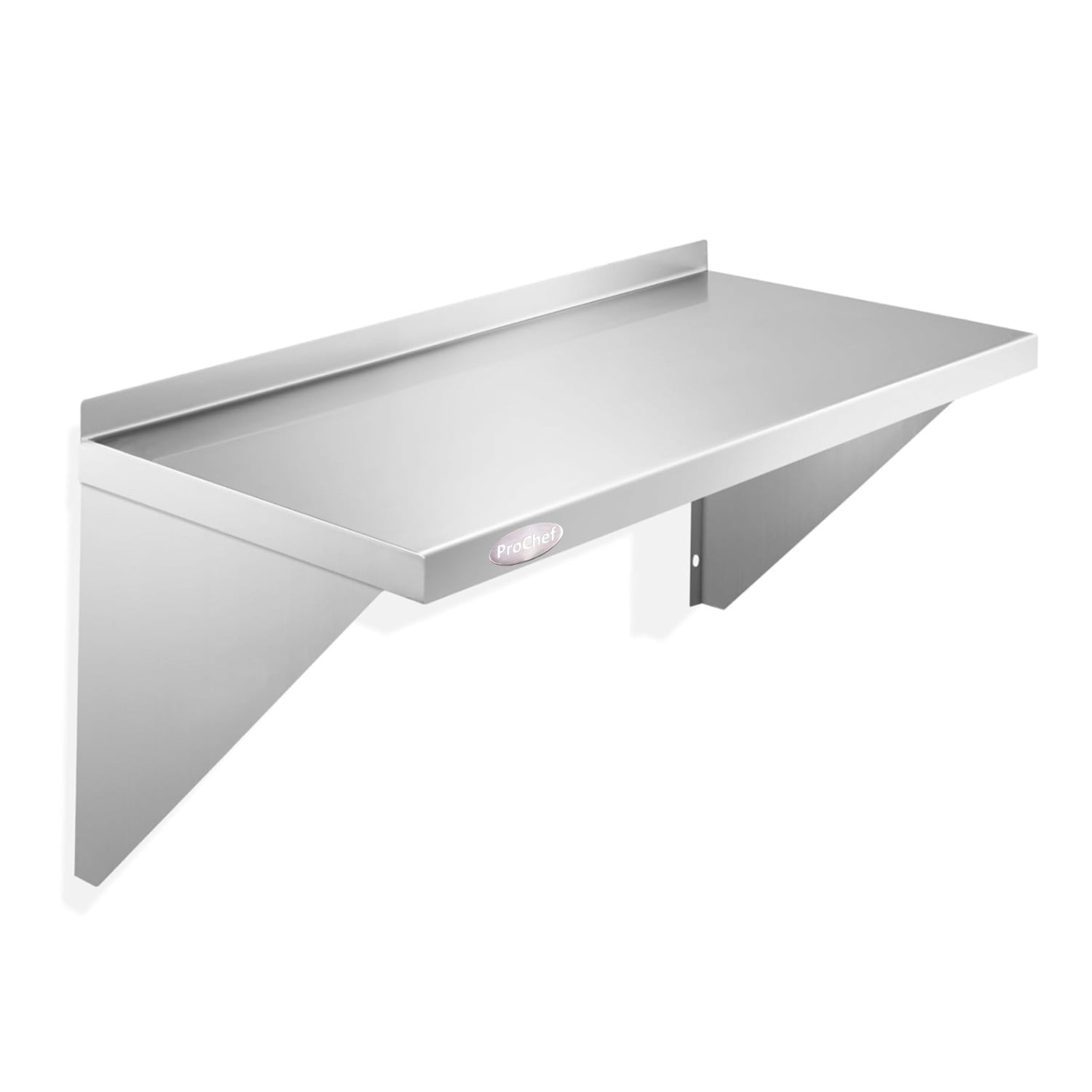Prochef - Repisa Mural 60x30 Cm. Acero Inoxidable Liso