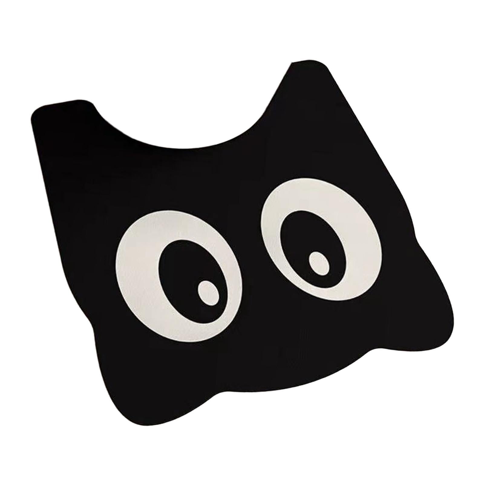 Bothyi - Alfombra De Baño Gruesa Lavable Con Diseño De Gato Negro Para Dormitorio, Baño, Dormitorio