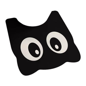 Bothyi - Alfombra De Baño Gruesa Lavable Con Diseño De Gato Negro Para Dormitorio, Baño, Dormitorio