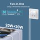 thumbnail image 2 of Cargador USB C Aworld de 20 W para iPhone 15 Pro Max con cable, 2 of 7