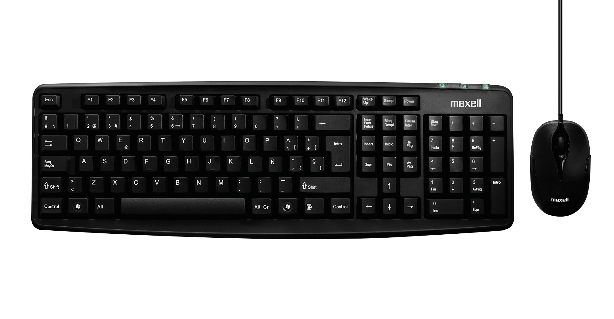 Maxell - Kit Accesorios Computación Alámbrico 347111 Negro