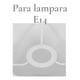 thumbnail image 2 of Pantalla Para Lampara Repuesto Pantalla Vestido Lampara E14 blanco, 2 of 2