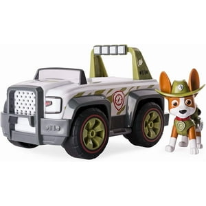 Paw Patrol, Jungle Rescue, Tracker'S Jungle Cruiser, Vehículo Y Figura