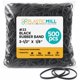 thumbnail image 1 of Bandas elásticas PlasticMill 8,9 cm paquete de 500 negras 0,45 kg, 1 of 9