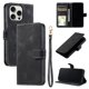 thumbnail image 1 of Funda Cartera para iPhone 14 Pro Tapa con Ranuras, Soporte y Correa Negro, 1 of 5