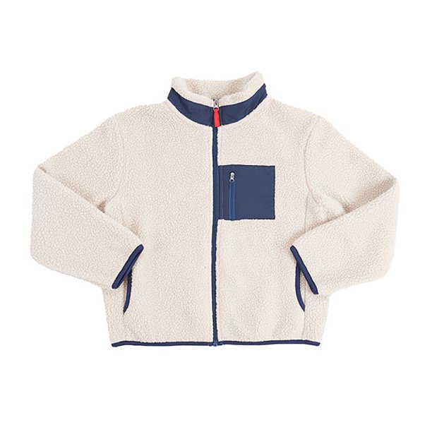 Poleron Niño Kids Sherpa Beige Corona