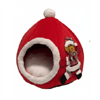 Genérico - Cama Mascota Nido Oso Color Rojo