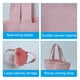thumbnail image 4 of Uxcell 8.3 x 9 x 3.9 pulgadas Bolsa de lona con asa Pequeño bolso de mano reutilizable Bolsas de compras Rosa, 4 of 4