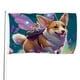 thumbnail image 1 of Bandera Temática Corgi Desmarcar 60x90 cm, 1 of 6