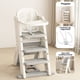 thumbnail image 1 of Kidscool Silla Alta Escalera Infantil Multiuso con Bandeja Plástico Crema Gris 89x53x61 cm, 1 of 14