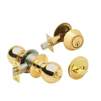 Cerradura Acceso Poli Ball + Cerrojo Bronce