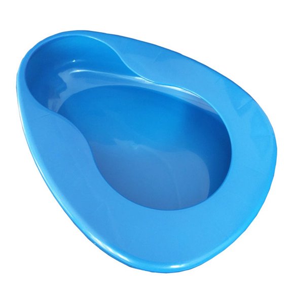 Bedpan YUMSUM, de polipropileno firme, grueso y estable para pacientes en cama