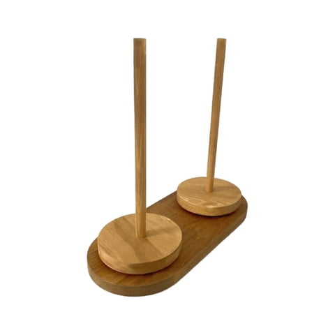 Bothyi - Soporte Para Hilo, Estante Para Hilo De Madera, Almacenamiento De Hilo Para Esposa, Abuela, Amantes Del Tejido, Retroyellow12Cmx28Cm