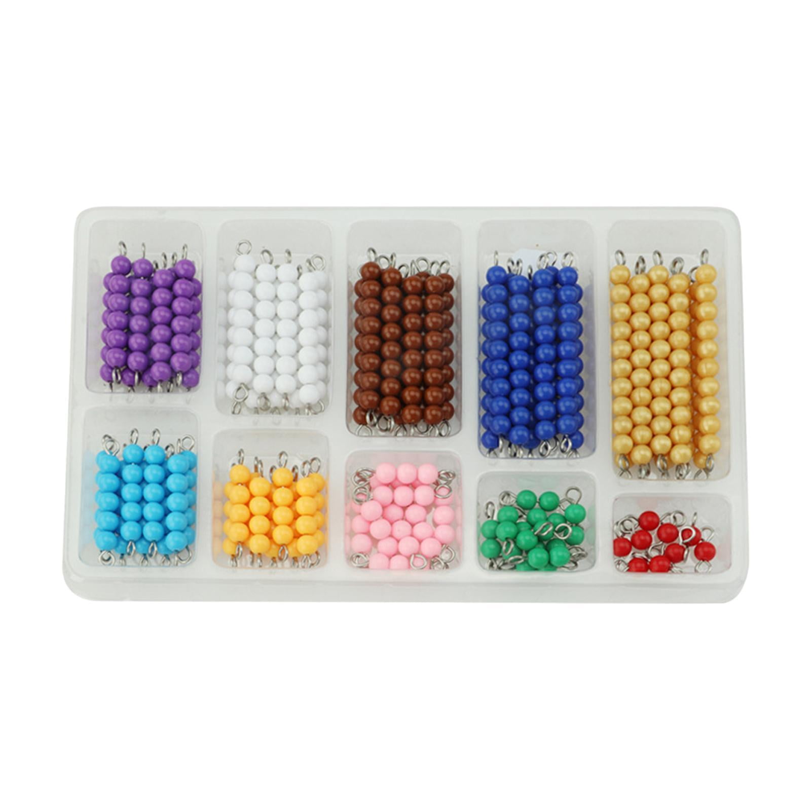 Bothyi - Cuentas De Conteo Montessori Ayuda Didáctica Cadenas De Cuentas Montessori Para Niños Y Niñas