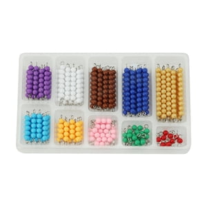 Bothyi - Cuentas De Conteo Montessori Ayuda Didáctica Cadenas De Cuentas Montessori Para Niños Y Niñas