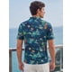 thumbnail image 3 of INSPIRE CHIC Camiseta Polo Estampada de Hombre Manga Corta Camisetas de Golf Casuales M Azul Marino, 3 of 5