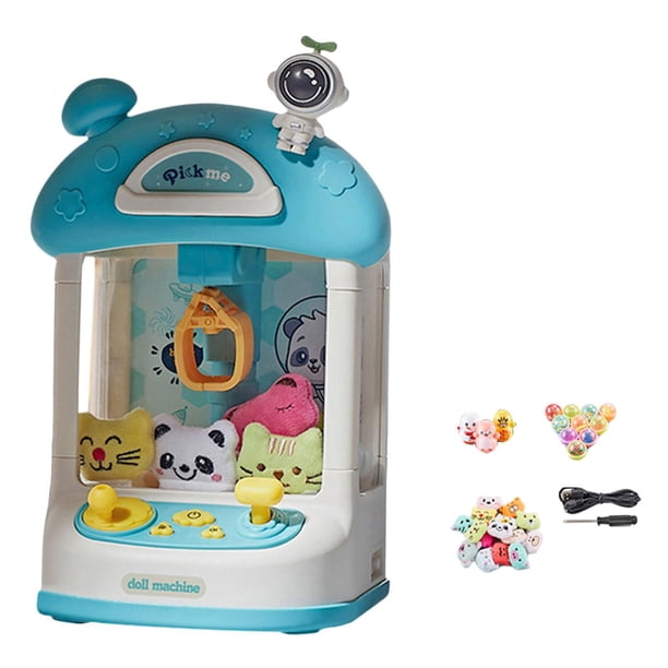 Máquina De Juego De Garra Para Niños Y Niñas, Juguete Expendedor De Regalos Navideños De Interior, Verde, 20 Muñecas