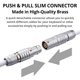thumbnail image 2 of Cable USB‑C Enrollado GUNMJO 1,5 m Blanco Tipo Aviador, 2 of 7