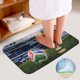 thumbnail image 4 of FIFA Juego de 3 alfombras de baño de coral fleece: tapete de baño + alfombra de inodoro en forma de U + funda de tapa de inodoro en forma de O, 4 of 6
