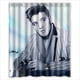 thumbnail image 1 of Cortina de ducha de Elvis Presley, juego de cortina de baño con ganchos, tamaño 60 x 72 pulgadas, 1 of 3