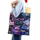 thumbnail image 4 of Gacha Life Bolso de tela con estampado de lienzo para mujer, bolsa de compras reutilizable y estética, con cremallera interior, regalo para mujer, 35 × 40 cm., 4 of 6