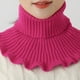 thumbnail image 1 of Stylish Hand-Knitted High Collar Detachable Dickey Collar for Women - Turtleneck Look!, 1 of 5